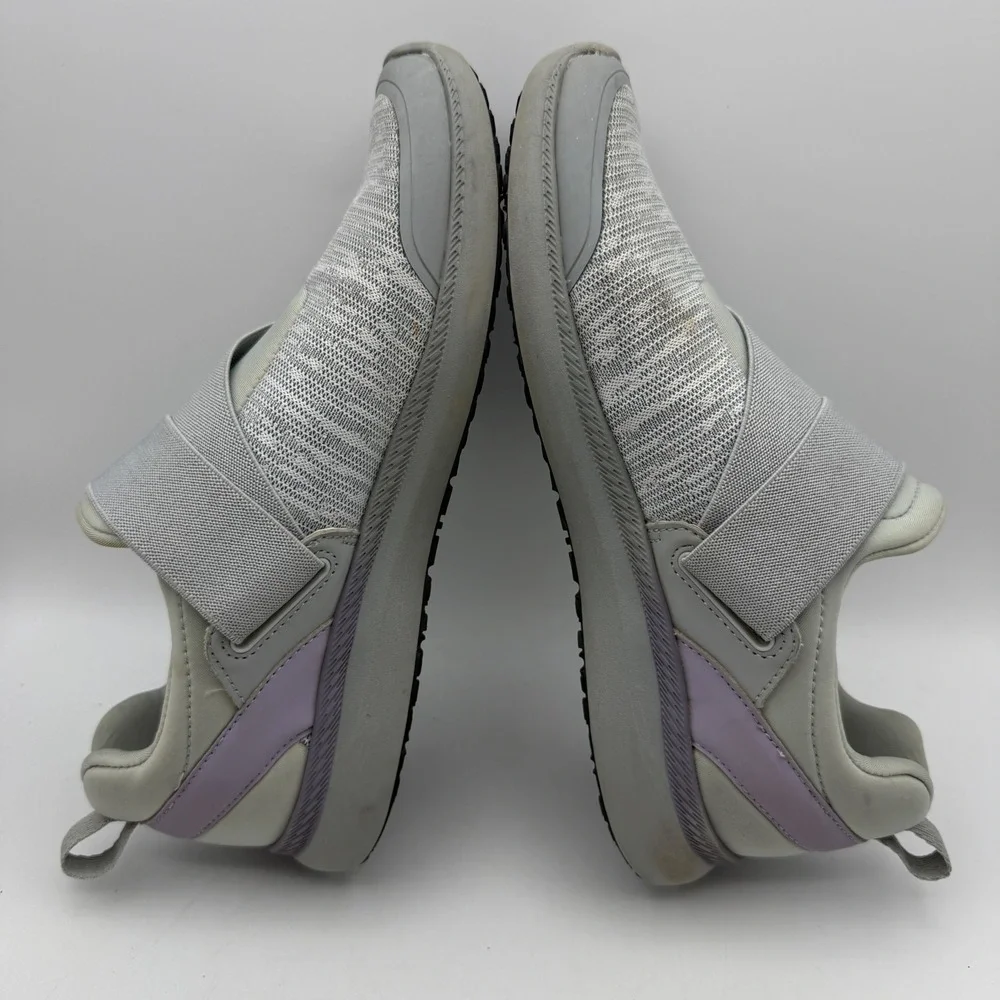 Vionic Marlene Slip On Sneakers Womens 7.5 Grey Lavender Orthotic Work Shoes